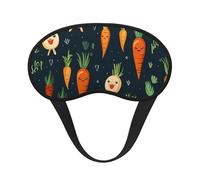 Happy Carrot Schlafmaske für Damen und Herren, weiche und bequeme Schlafmaske, Verdunkelung, Augenabdeckung für Reisen, Yoga, Nickerchen, Schichtarbeit