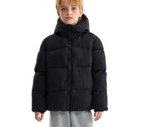 Happy Cherry - Dicke Winterjacke mit Kapuze für Mädchen Jungen Wintermantel Kinder Mantel Teenager Warme Jacke Kleidung für Schule Outdoor Sport - 104-110 - Schwarz
