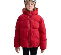 Happy Cherry - Dicke Winterjacke mit Kapuze für Mädchen Jungen Wintermantel Kinder Mantel Teenager Warme Jacke Kleidung für Schule Outdoor Sport - 104-110 - Rot