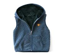 Happy Cherry Jungen Mädchen Fleece-Weste Flauschig Atmungsaktive Outdoor, Blau, 110/56