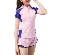 Happy Cherry Kinder Mädchen Einteiler Bademode Outdoor Strand Badeanzug Wassersport Schwimmbekleidung Hersteller 160/11-13 Jahre-Muster 8