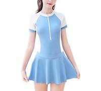 Happy Cherry Mädchen 2-Teilige Badebekleidung Bademode Schwimmanzug mit Rock Schwimmen UV-Schutz Swimsuit Hersteller 160/11-13 Jahre-Muster 4