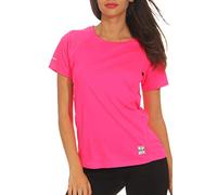 Happy Clothing Damen Sport T-Shirt Kurzarm Trikot Sommer Funktionsshirt Fitness Top, Größe:M, Farbe:Pink
