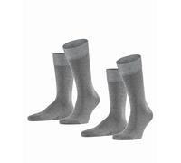 Falke Socken Herren Baumwolle grau, 47-50