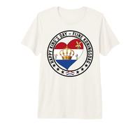 Happy Dutch King's Day Fijne Koningsdag Niederlande Flagge Premium T-Shirt
