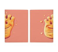 Happy Foot Reisepasshülle, ultradünn, PU-Leder, Reisedokumenten-Organizer, kompakt, Premium, internationaler US-Pass, Schutzhülle für Damen und Herren