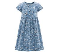 Jerseykleid HAPPY GIRLS, Mädchen, Gr. 116, N-Gr, dove blau, Jersey, Obermaterial: 100% Baumwolle, bedruckt, geblümt, Basic knieumspielend, Rundhals, Kleider Jerseykleid (82590061-116) dove blau