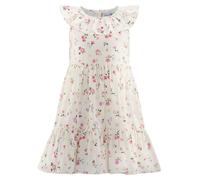 Sommerkleid HAPPY GIRLS, Mädchen, Gr. 128, N-Gr, ecru, Web, Obermaterial: 100% Baumwolle. Futter: 100% Baumwolle, bedruckt, geblümt, Basic knieumspielend, Rundhals, Kleider Sommerkleid, mit tollen Vol