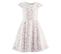 Sommerkleid HAPPY GIRLS, Mädchen, Gr. 146, N-Gr, lila, Web, Obermaterial: 65% Baumwolle, 35% Polyester. Futter: 100% Polyester, bedruckt, geblümt, festlich, Basic knieumspielend, Rundhals, Flügelärmel