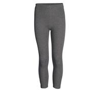 Leggings HAPPY GIRLS, Mädchen, Gr. 134, N-Gr, grau (anthrazit), Strick, Obermaterial: 60% Polyester, 35% Baumwolle, 5% Elasthan, unifarben, eng knöchellang, Hosen, wärmend und elastisch (21384151-134)