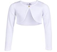 Happy Girls festlicher Mädchen Glitzer Bolero weiß 364102 (as3, Numeric, Numeric_152, Regular)