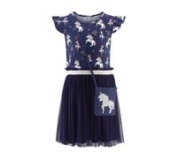 Happy Girls Kleid mit Tasche - 104 / navy / Oberteil:95% Baumwolle - 5% Elasthan - Rock: 100% Polyester - Futter: 100% Polyester