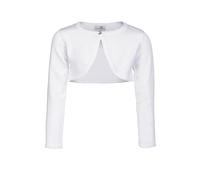 Happy Girls® Mädchen Bolero Strickjacke, Größe:110, Präzise Farbe:Weiß