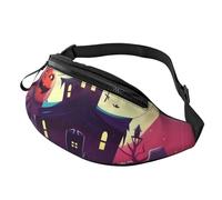 Happy Halloween Bauchtasche für Herren und Damen, wasserdichte Sport-Hüfttasche, modische Gürteltasche, Umhängetasche, Hüfttasche mit verstellbarem Riemen, große Schultertasche für Reisen, Wandern