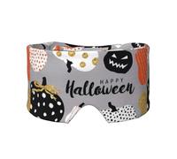 Happy-Halloween-Day-Trick-or-Treat Klettverschluss-Design, Verdunkelung, warmer Augen- und Ohrenschützer für Seitenschläfer, Nachtschlaf, Arbeit, Nickerchen, Reisen, Yoga