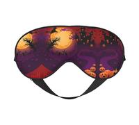 Happy Halloween doppelseitige weiche Verdunkelungs-Augenmaske, Entspannung, Nulldruck, Nachtschlaf-Augenmaske