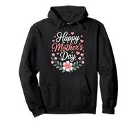 Happy Mother's Day Floral Herzen Blütenkranz Muttertag Pullover Hoodie