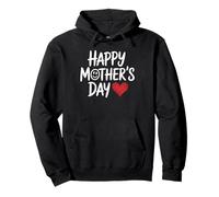 Happy Mother's Day Lettering Mit Herz Pullover Hoodie