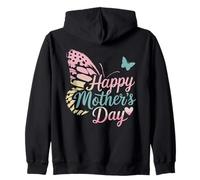 Happy Mother's Day Pastell Schmetterling Flügel Muttertag Kapuzenjacke