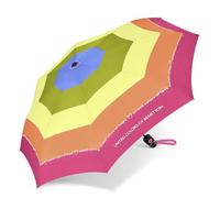 Happy Rain Benetton Mini AC Auf-Automatik Taschenschirm Rand lila