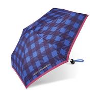 Happy Rain Benetton Ultra Mini Flat Manuell Taschenschirm Checks...