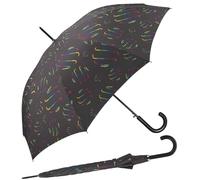 happy rain Damen Stockschirm mit Automatik Rainbow Swirls - grau