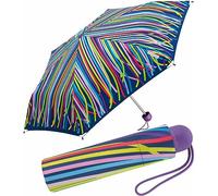 Ergobrella Kinderregenschirm mit reflektierenden Ecken Funny Stripe