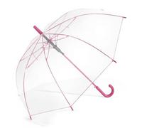 Happy Rain - happy rain Essentials Long AC Clear Regenschirm Pink Pink