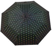 Happy Rain - Happy Rain Super Mini Faltschirm rainbow dots Schwarz