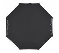 Happy Rain - Happy Rain Super Mini Skyline Faltschirm Motiv Landshut 228g schwarz Schwarz