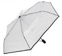 Happy Rain - iX-brella Mini AC Auf/zu-Automatik transparent clear-black Weiß