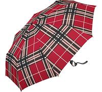 happy rain selection Taschenschirm Herren Auf-Zu Automatik Easymatic leicht stabil windfest - checks red