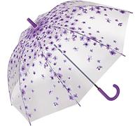 happy rain Stockschirm transparent Blossom - lila