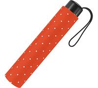 happy rain Super Mini Damen Taschenschirm Flash Manual - Dots - Orange