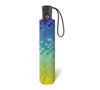 happy rain Taschenschirm Essentials Up & Down Pixel Rainbow