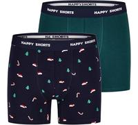 Happy Shorts 2 Jersey Trunk Herren Boxershorts Pant Weihnachtsmotive, Farbe:Weihnachtsmotive - Christmas Motifs, Grösse:XL