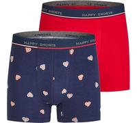 Happy Shorts 2 Pants Jersey Trunk Herren Boxershorts Lebkuchenherz, Farbe:Lebkuchenherz, Grösse:M