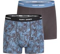 Happy Shorts 2er oder 3er Pack Herren Boxershorts, Trunks, Jerseys Farbwahl, Grösse:M, Farbe:2er Pack D03