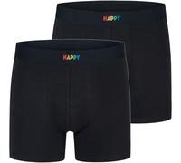 Happy Shorts 2er oder 3er Pack Herren Boxershorts, Trunks, Jerseys Farbwahl, Grösse:M, Farbe:2er Pack D06
