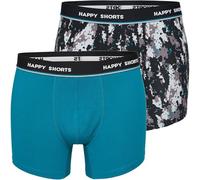 Happy Shorts 2er oder 3er Pack Herren Boxershorts, Trunks, Jerseys Farbwahl, Grösse:XL, Farbe:2er Pack D02