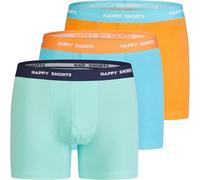 Happy Shorts 2er oder 3er Pack Herren Boxershorts, Trunks, Jerseys Farbwahl, Grösse:XXL, Farbe:3er Pack D09