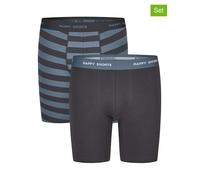 Happy Shorts 2er-Set: Boxershorts in Blau - Größe XL | Herren Waesche
