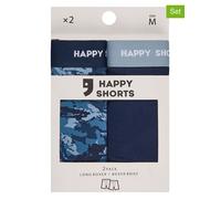 Happy Shorts 2er-Set: Boxershorts in Dunkelblau - Größe L | Kinder Waesche