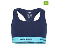 Happy Shorts 2er-Set: Bustiers in Blau - Größe M | Damen Bhs