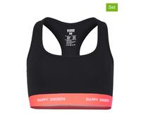 Happy Shorts 2er-Set: Bustiers in Schwarz - Größe L | Damen Bhs