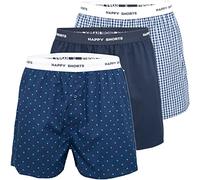 Happy Shorts 3er Pack Herren American Boxer Boxershorts Webboxer Farbwahl S-XXL, Grösse:XL, Farbe:Set 4
