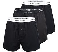 Happy Shorts 3er Pack Herren American Boxer Boxershorts Webboxer Farbwahl S-XXL, Grösse:XXL, Farbe:Set 1