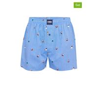 Happy Shorts 3er-Set: Boxershorts in Hellblau - Größe XL | Herren Waesche