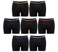 Happy Shorts 7er Pack Herren Jersey Trunks Weekly Underwear | Körpernaher Jersey-Trunk - markante Motive und Designs für Abwechslung im Alltag und in der Freizeit.