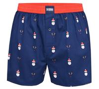 Happy Shorts American Boxershorts Webboxer Weihnachten Santa - Rudolph, Farbe:Santa - Rudolph, Grösse:L